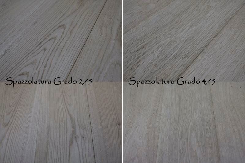 pavimento in legno rovere spazzolato